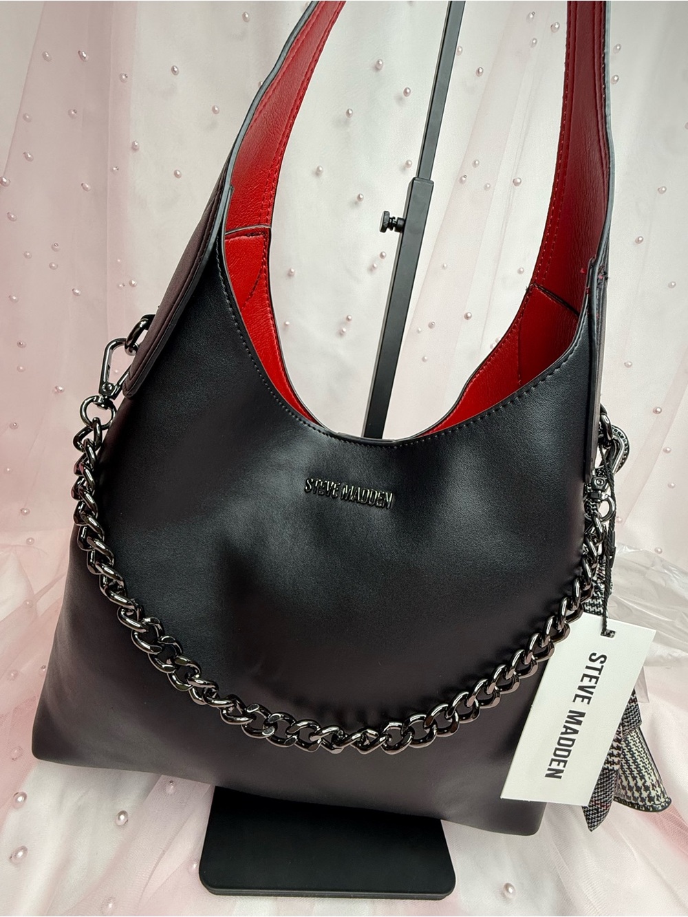 Steve Maddenee Black Hobo Bag